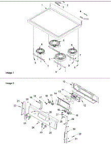Main Top And Backguard parts for Amana Electric Range DCF4205AC-PDCF4205AC0 from AppliancePartsPros.com