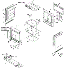 Cabinet parts for Amana Electric Range DCF4205AC-PDCF4205AC1 from AppliancePartsPros.com