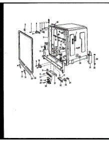 Tub / Gasket parts for Caloric Dishwasher DCP214-11OR from AppliancePartsPros.com