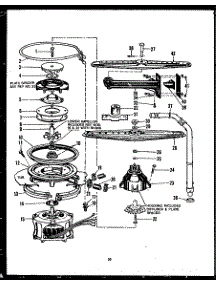 Motor / Pump parts for Caloric Dishwasher DCP214-11OR from AppliancePartsPros.com