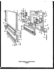 Door Details (Dcr-225-1A-Ol) (Dcr-225-1L-Ol) (Dcr-225-1H-Ol) (Dcr-225-1C-Ol) (Dcr-225-1W-Ol) parts for Caloric Dishwasher DCR-211-1H-OL from AppliancePartsPros.com