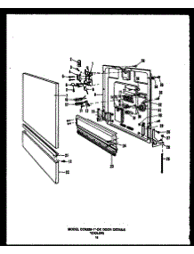 Door Details (Dcr-225-1D-Ok) (Dcr-225-1V-Ok) (Dcr-225-1F-Ok) (Dcr-225-1N-Ok) (Dcr-225-1C-Ok) parts for Caloric Dishwasher DCR-211-1V-OK from AppliancePartsPros.com