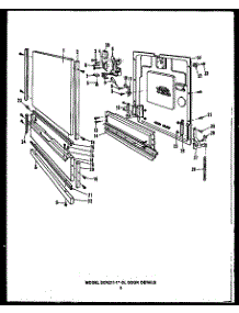 Door Details (Dcr-211-1H-Ol) (Dcr-211-1W-Ol) (Dcr-211-1L-Ol) parts for Caloric Dishwasher DCR-225-1L-OL from AppliancePartsPros.com