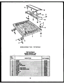Top Details (Dcr225-1N-Os) (Dcr225-1C-Os) (Dcr225-1D-Os) (Dcr225-1V-Os) (Dcr225-1F-Os) parts for Caloric Dishwasher DCR211-1D-OS from AppliancePartsPros.com