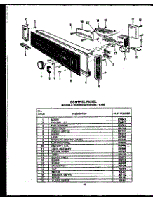 Control Panel (Dur205-19-Os) (Dcr225-19-Os) parts for Caloric Dishwasher DCR211-1F-OS from AppliancePartsPros.com