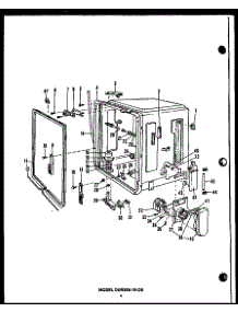 (Dur208-19-Os) parts for Caloric Dishwasher DCR211-1V-OS from AppliancePartsPros.com