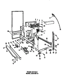 Frame Details parts for Caloric Dishwasher DCS-414-1H from AppliancePartsPros.com