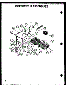 Interior Tub Assemblies (Dcs450w / P1139734nw) parts for Caloric Dishwasher DCS450W/P1139734NW from AppliancePartsPros.com