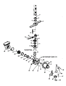 Pump & Water Distribution Components parts for Caloric Dishwasher DCS550L/P1194802W from AppliancePartsPros.com