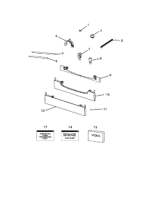 Installation Components parts for Dcs Dishwasher DD124 from AppliancePartsPros.com