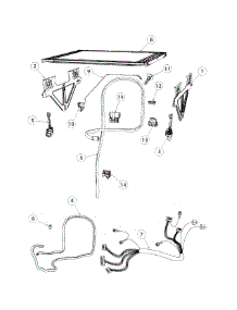 Lid & Link Asy parts for  Dishwasher DD24DAW8-99656-A from AppliancePartsPros.com