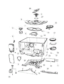 Tub Asy parts for  Dishwasher DD24DAW8-99656-A from AppliancePartsPros.com