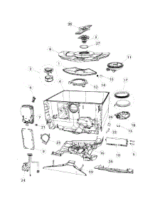 Tub Asy parts for  Dishwasher DD24DAX8-99657-A from AppliancePartsPros.com