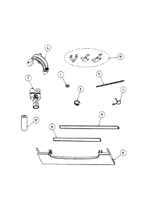 Inst Parts parts for  Dishwasher DD24DCB6V2-88609-A from AppliancePartsPros.com