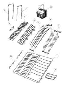 Baskets / Racks parts for  Dishwasher DD24DCHTX6-88528A from AppliancePartsPros.com