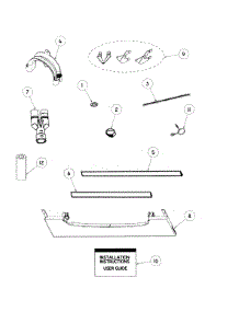Installation parts for  Dishwasher DD24DCHTX6V2-88606-A from AppliancePartsPros.com