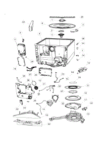 Tub & Components parts for  Dishwasher DD24DCHTX7-88638-A from AppliancePartsPros.com