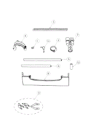 Installation Components parts for  Dishwasher DD24DCHTX7-88638-A from AppliancePartsPros.com