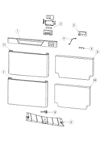 Front Assy parts for  Dishwasher DD24DCTB6-88509A from AppliancePartsPros.com