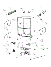 Cabinet Assy parts for  Dishwasher DD24DCTB6-88509A from AppliancePartsPros.com