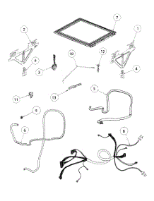 Lid / Link Assy parts for  Dishwasher DD24DCTB6-88509A from AppliancePartsPros.com