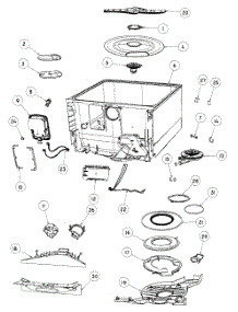 Tubs Assy parts for  Dishwasher DD24DCTB6-88509A from AppliancePartsPros.com