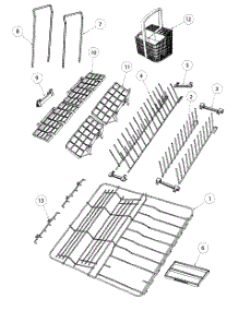Baskets / Racks parts for  Dishwasher DD24DCTB6-88509A from AppliancePartsPros.com