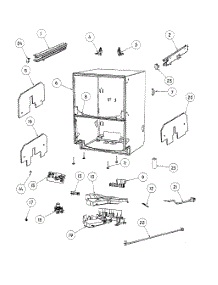 Cabinet Assy parts for  Dishwasher DD24DCTW6-88514A from AppliancePartsPros.com
