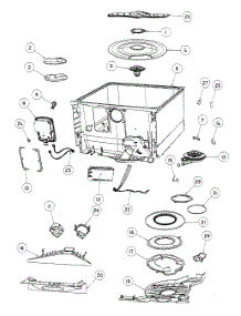 Tubs Assy parts for  Dishwasher DD24DCTW6-88514A from AppliancePartsPros.com