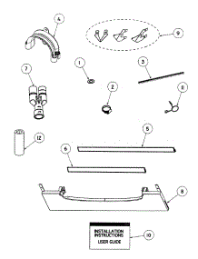Installation parts for  Dishwasher DD24DCTX6-88511A from AppliancePartsPros.com