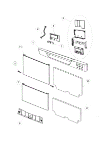 Front Panel / Controls parts for  Dishwasher DD24DCTX7-84679-B from AppliancePartsPros.com