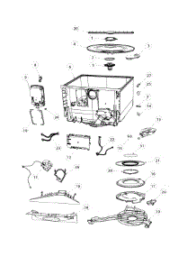 Tub & Components parts for  Dishwasher DD24DCTX7-88626-A from AppliancePartsPros.com