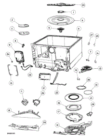 Tubs Assy parts for  Dishwasher DD24DCW6-88526A from AppliancePartsPros.com
