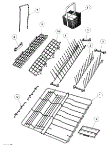 Baskets / Racks parts for  Dishwasher DD24DCW6-88526A from AppliancePartsPros.com