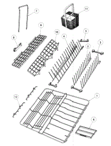 Baskets / Racks parts for  Dishwasher DD24DCX6-88527A from AppliancePartsPros.com