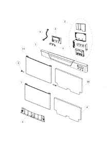 Control Panel parts for  Dishwasher DD24DCX7-84690-B from AppliancePartsPros.com