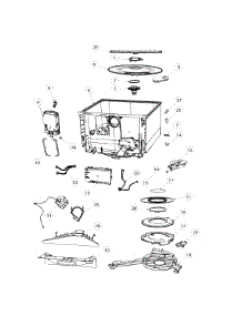 Tub & Components parts for  Dishwasher DD24DCX7-88637-A from AppliancePartsPros.com