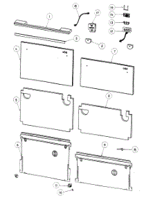 Front Assy parts for  Dishwasher DD24DDFTX6-88502A from AppliancePartsPros.com