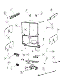 Cabinet Assy parts for  Dishwasher DD24DDFTX6-88502A from AppliancePartsPros.com