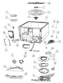 Tubs Assy parts for  Dishwasher DD24DDFTX6-88502A from AppliancePartsPros.com