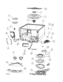 Tub Assy parts for  Dishwasher DD24DDFTX6V2-88555A from AppliancePartsPros.com