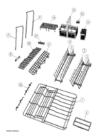 Racks parts for  Dishwasher DD24DDFTX6V2-88555A from AppliancePartsPros.com