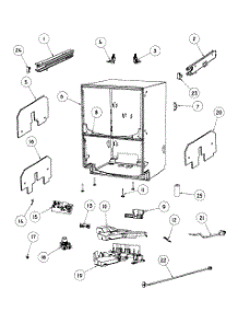 Cabinet Assy parts for  Dishwasher DD24DDFX6-88532A from AppliancePartsPros.com