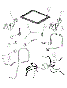 Lid / Link Assy parts for  Dishwasher DD24DDFX6-88532A from AppliancePartsPros.com