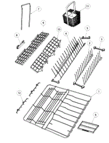 Baskets / Racks parts for  Dishwasher DD24DDFX6-88532A from AppliancePartsPros.com