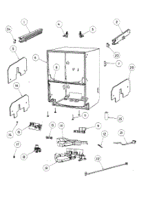 Cabinet Assy parts for  Dishwasher DD24DHTI6-88530A from AppliancePartsPros.com