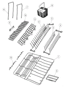 Baskets / Racks parts for  Dishwasher DD24DHTI6-88530A from AppliancePartsPros.com
