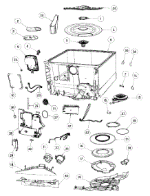 Tub Assy parts for  Dishwasher DD24DHTI6V2-88608-A from AppliancePartsPros.com