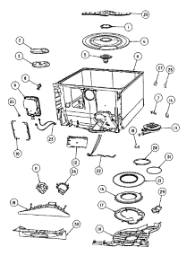 Tub Components parts for  Dishwasher DD24DI6V2-88607-A from AppliancePartsPros.com