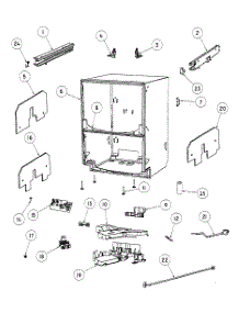 Cabinet Assy parts for  Dishwasher DD24DTI6-88504A from AppliancePartsPros.com